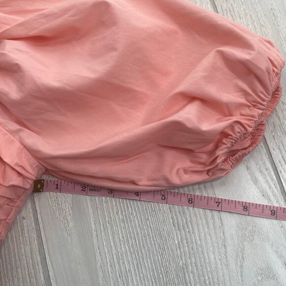 Abercrombie & Fitch Women's Pink Puff Sleeve Crop Top Size Small - Picture 6 of 10